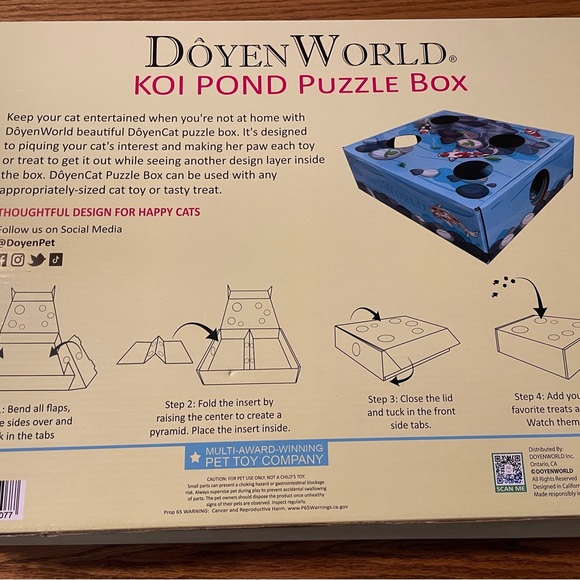 Cat cardboard puzzle box - Picture 7 of 12